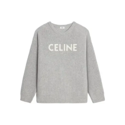 CELINE Oversized CELINE Sweater In Ribbed Wool