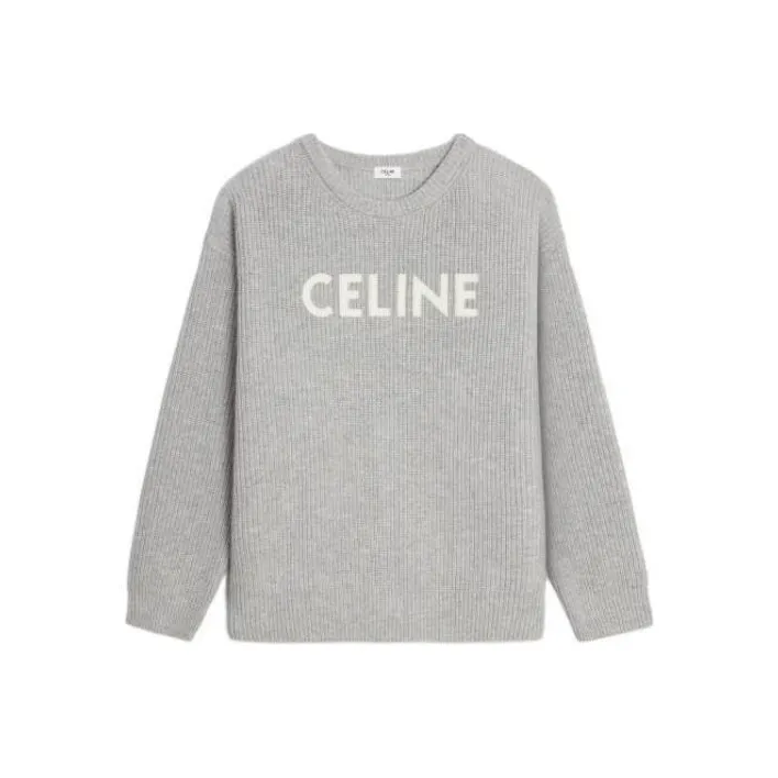 CELINE Oversized CELINE Sweater In Ribbed Wool-0