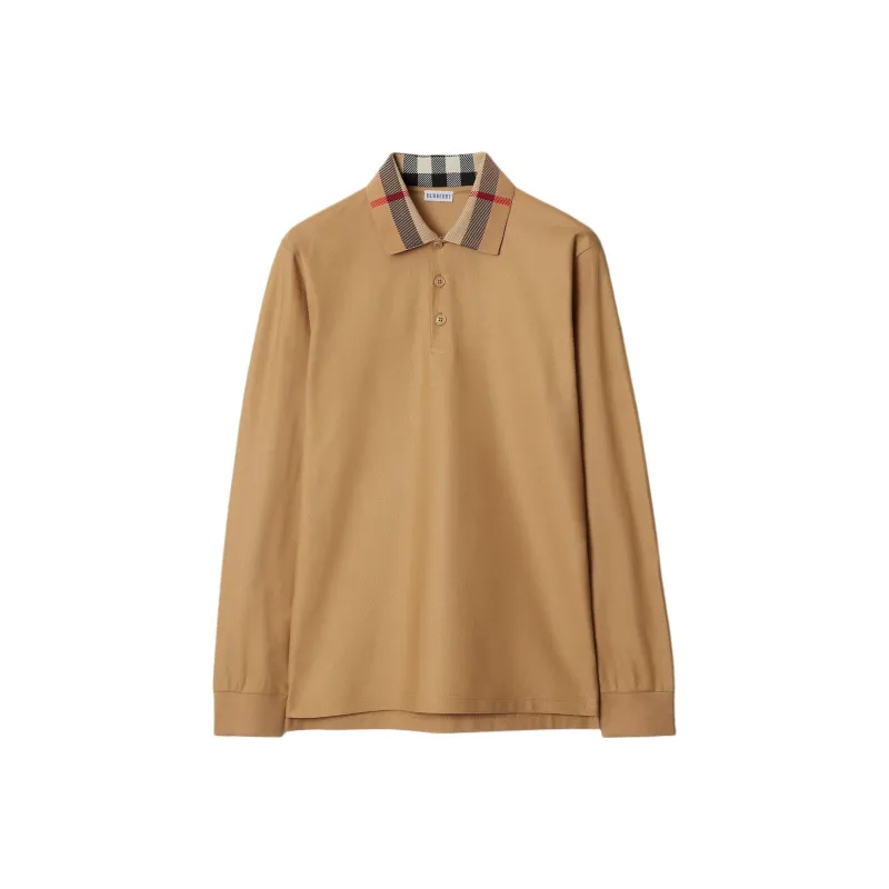 Burberry Polo Shirts Men Beige-0