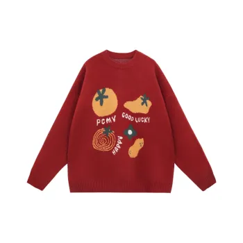 PCMY Sweaters Unisex Brick Red