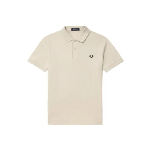 FRED PERRY Polo Shirt Men Beige