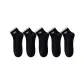 [5 Pack, Embroidery Boneless 100% cotton]5 Pack Black