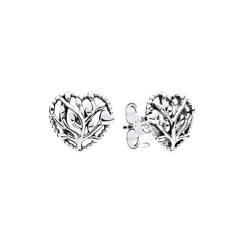 Pandora Stud Earrings Women's Silver-1