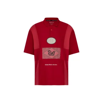 Martine Rose Oversized Panelled Polo Shirt