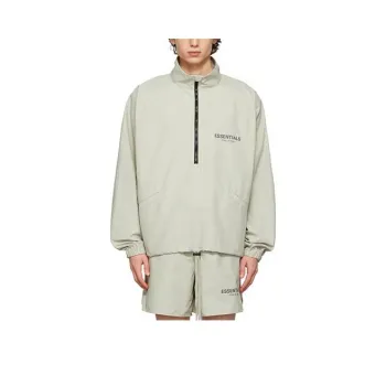 Fear Of God Essentials Ssense Exclusive Half Zip Track Jacket