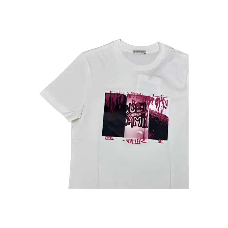 Moncler T Shirts Men White-4