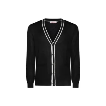 Valentino V Neck Long Sleeved Cardigan