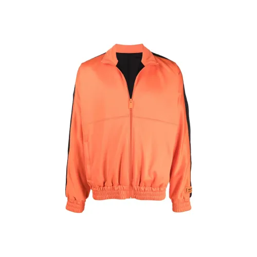 HERON PRESTON Logo stripe Zipped Track Jacket
