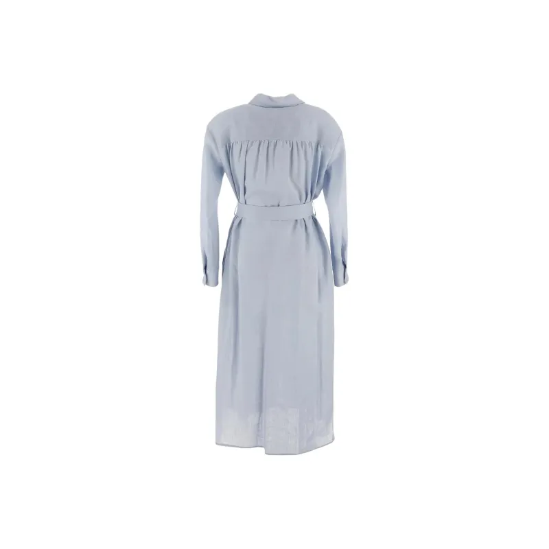LARDINI Long Sleeved Dress Women's Blue-1