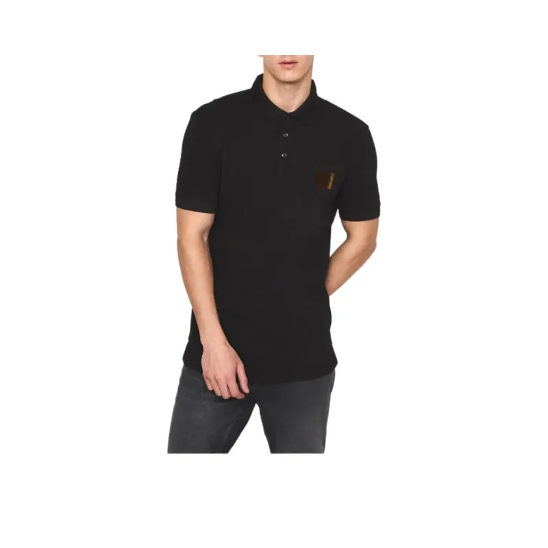 HUGO BOSS Logo appliqué Cotton Polo Shirt-0