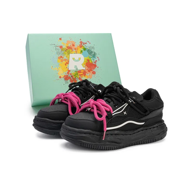 RELAXURSELF Slip Resistant, Abrasion Resistant, Breathable Low Top Skateboard Shoes Unisex-12