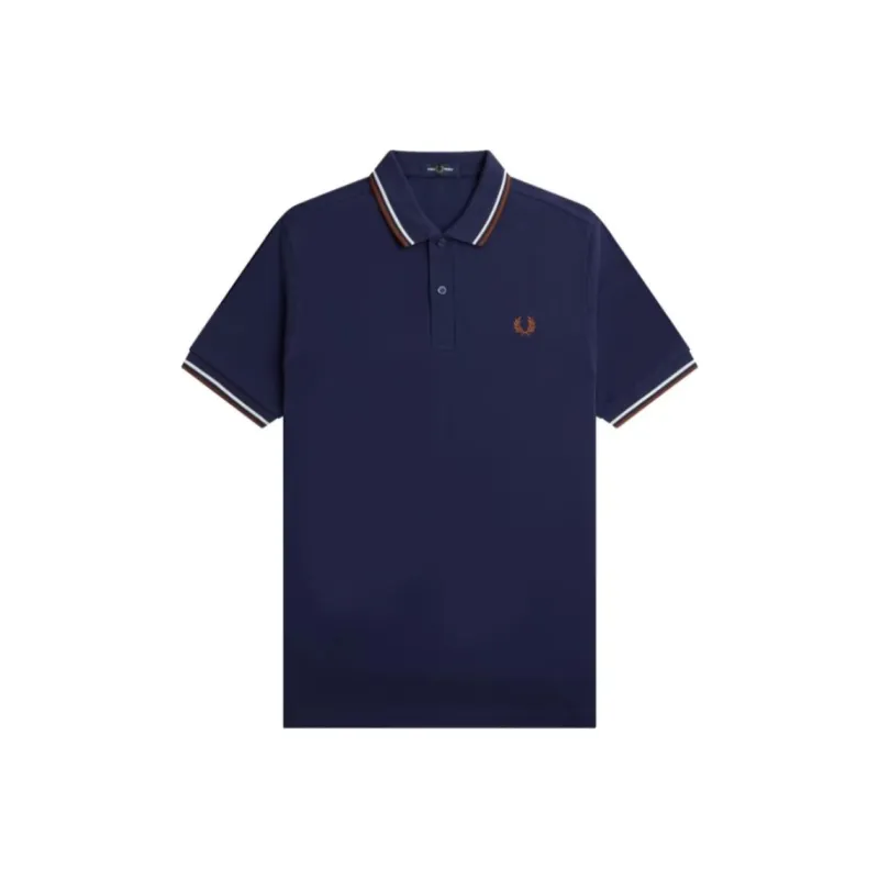 FRED PERRY Polo Shirt Men Marine Blue-0
