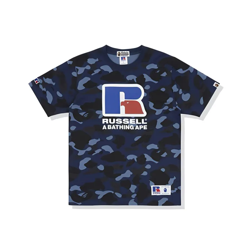 Bape X Russell Color Camo Tee-2