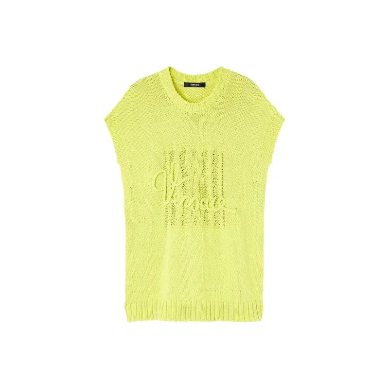 VERSACE Intarsia knit Logo Vest-0