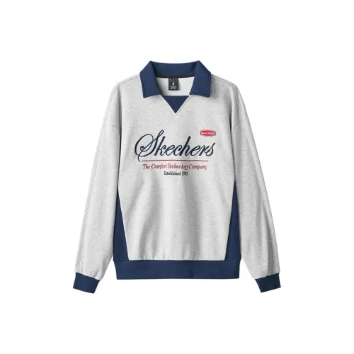 Skechers Sweatshirt Unisex Pattern Gray