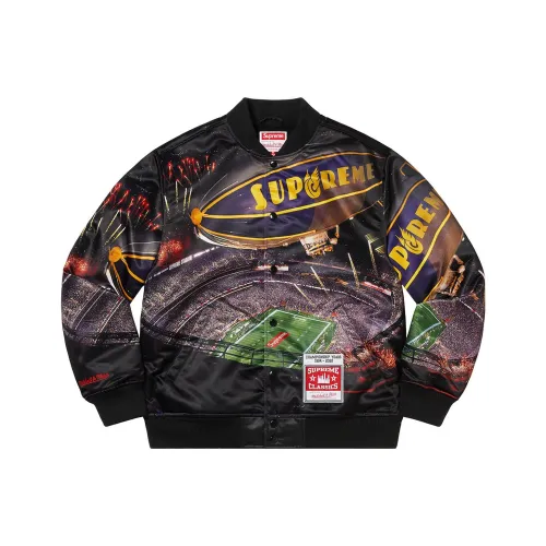 Supreme Mitchell & Ness Stadium Satin Varsity Jacket