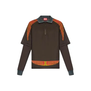 DIESEL Polo Shirts Men Brown