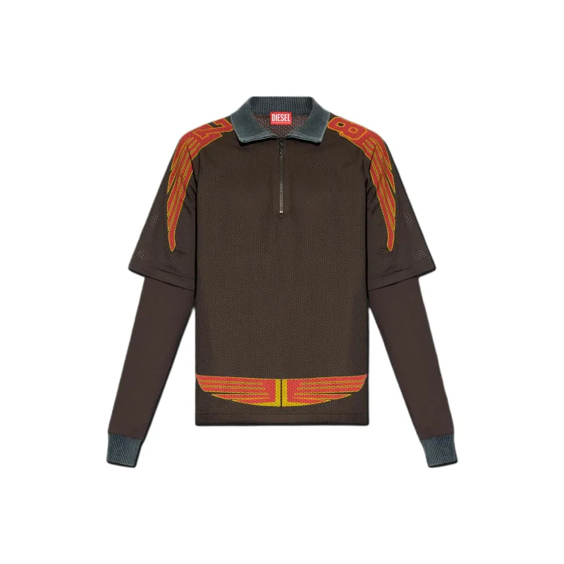 DIESEL Polo Shirts Men Brown-0