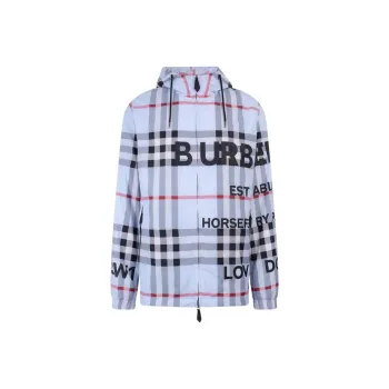 Burberry Horseferry Print Check Nylon Hooded Jacket