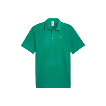 PUMA PALM TREE CREW Men's Golf Polo Shirt Men Bright Green
