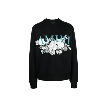 AMIRI Floral AMIRI Logo Crew