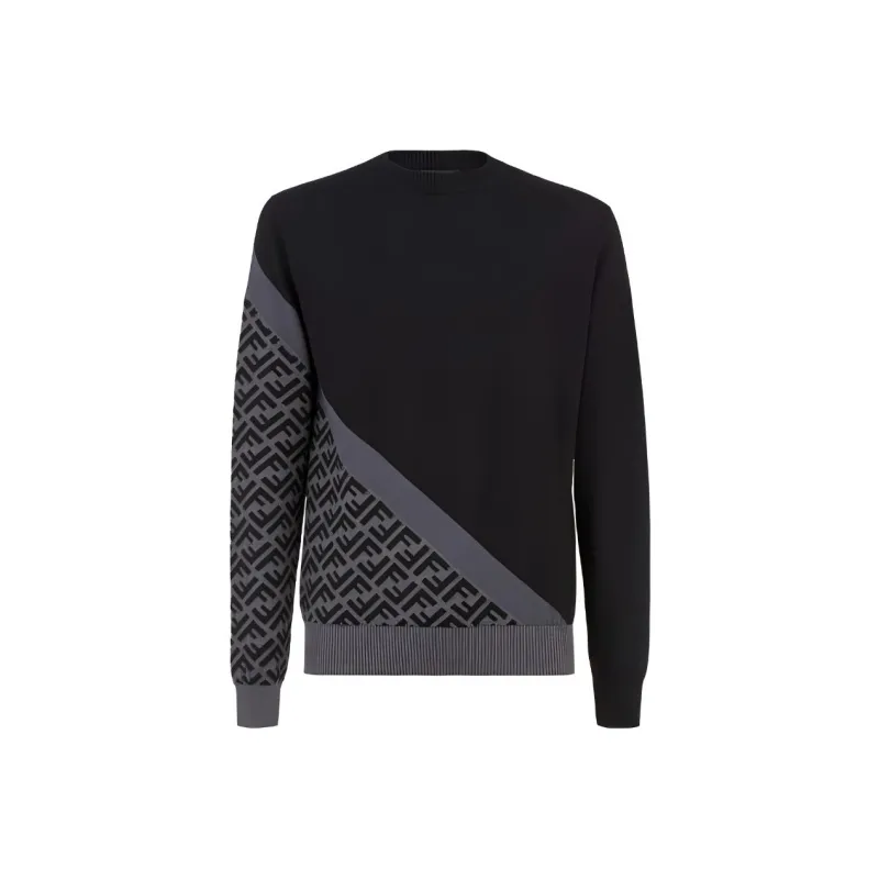 FENDI Ff Jacquard Crewneck Jumper-0