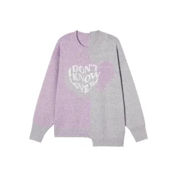 Mmlg Sweater Unisex Gray Purple