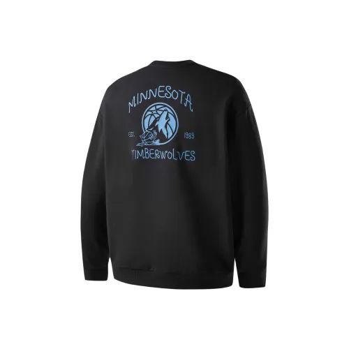 NBA Minnesota Timberwolves Sweatshirt Unisex Black