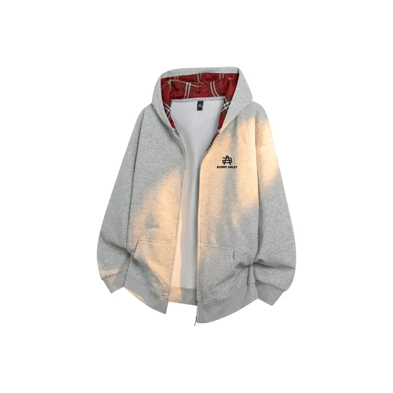BOBBY ABLEY Sweatshirt Unisex White Heather Gray-24
