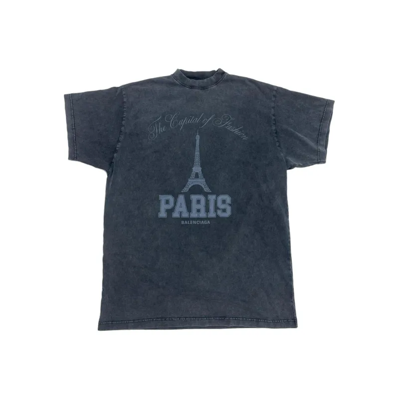 Balenciaga T Shirt Regular Fit Men's Black-0