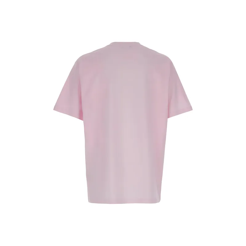 BALMAIN Logo Printed Round Neck T Shirt-1