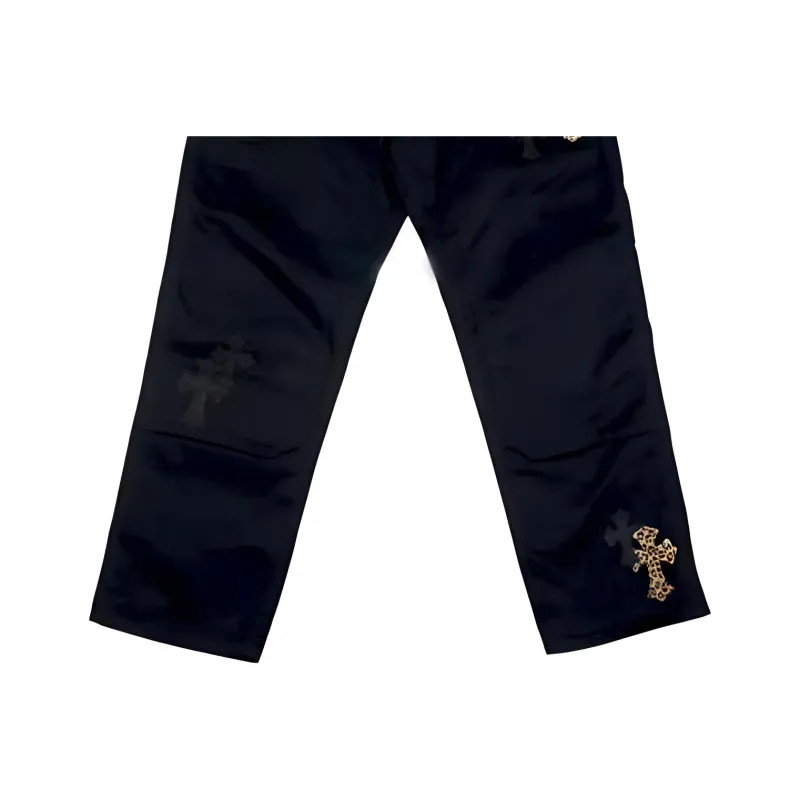 Chrome Hearts Leopard & Cross Patch Carpenter Pants-4