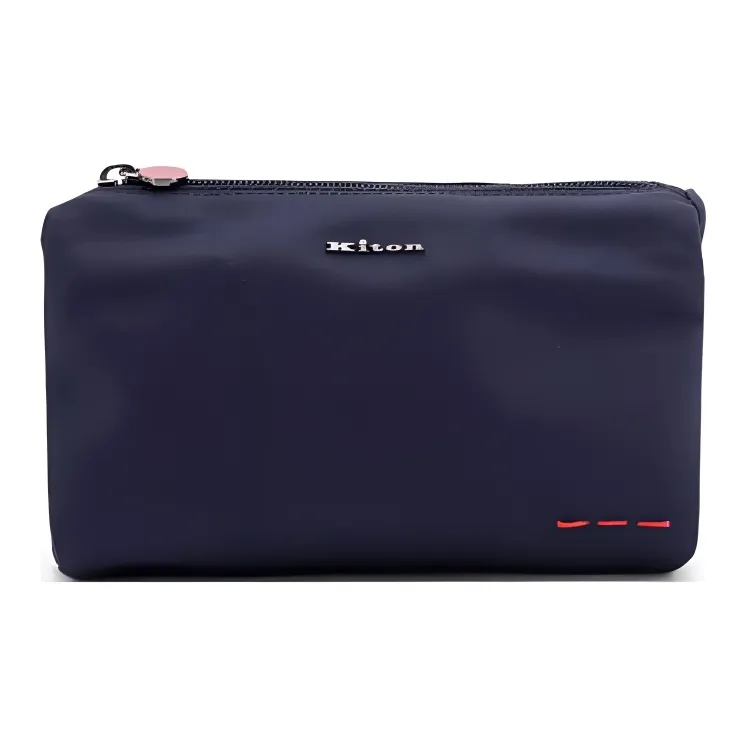 KITON Nylon Toiletry Bag Men's Blue-0