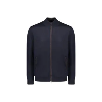 Paul & Shark High neck Virgin Wool Cardigan