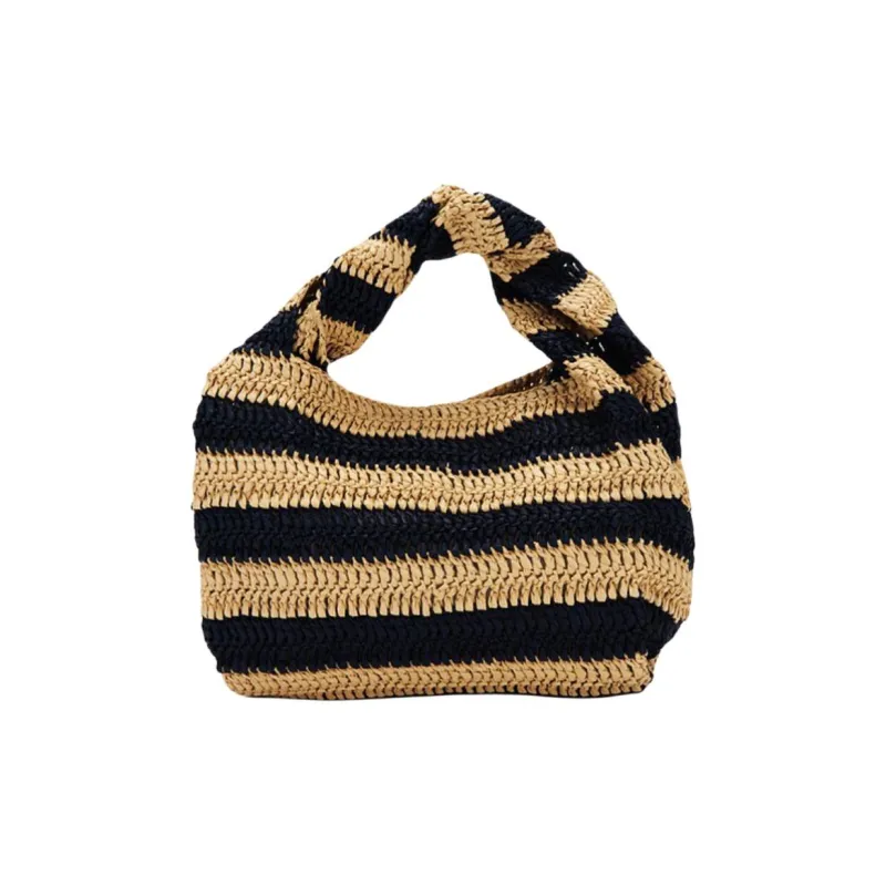 A.L.C. Raffia Handbag Women's Yellow Black-2