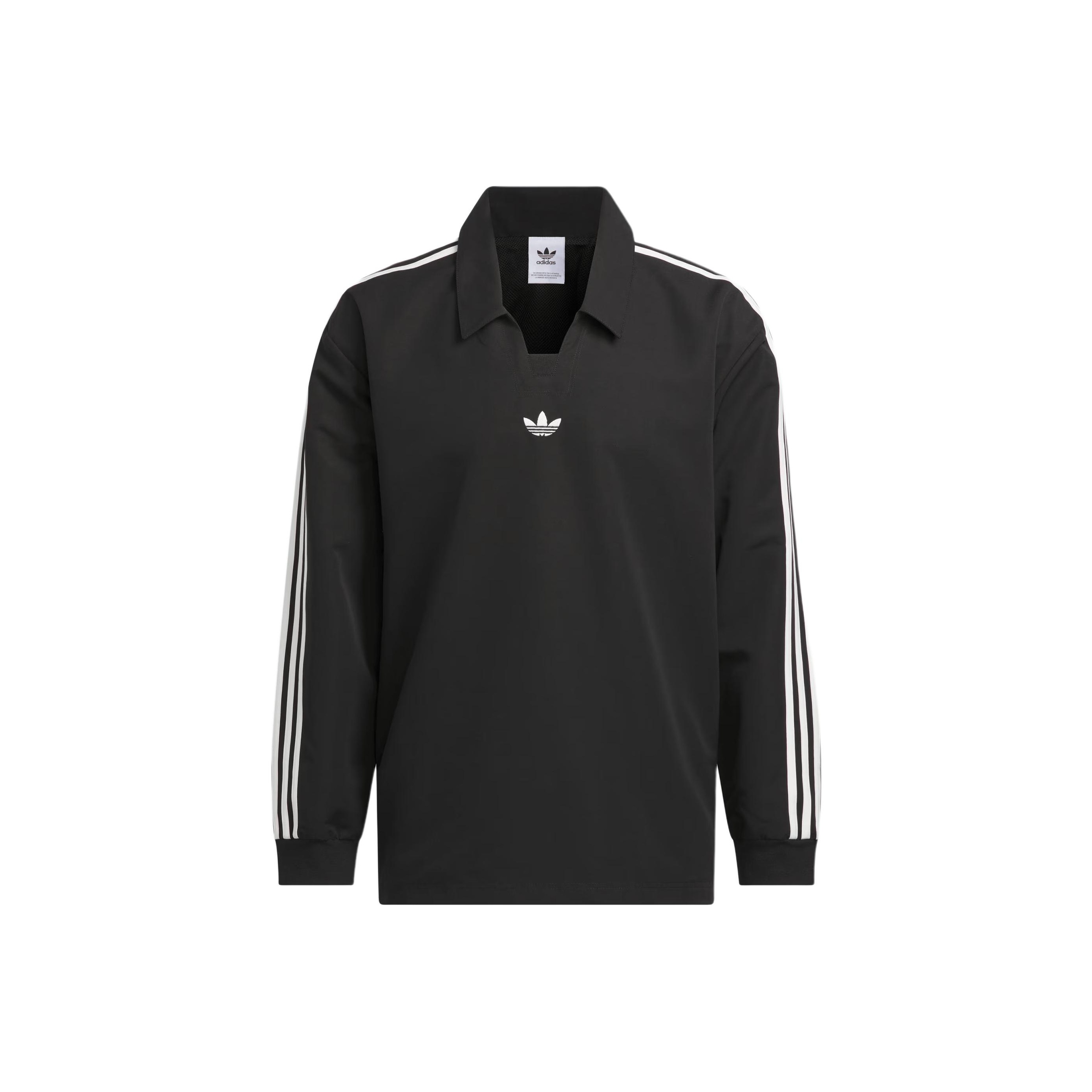 ★人気★ ADIDAS Originals RUGBY FW24 POLO SHIRT BLACK Adidas Originals RUGBY FW24 POLO SHIRT Polo Shirt Unisex