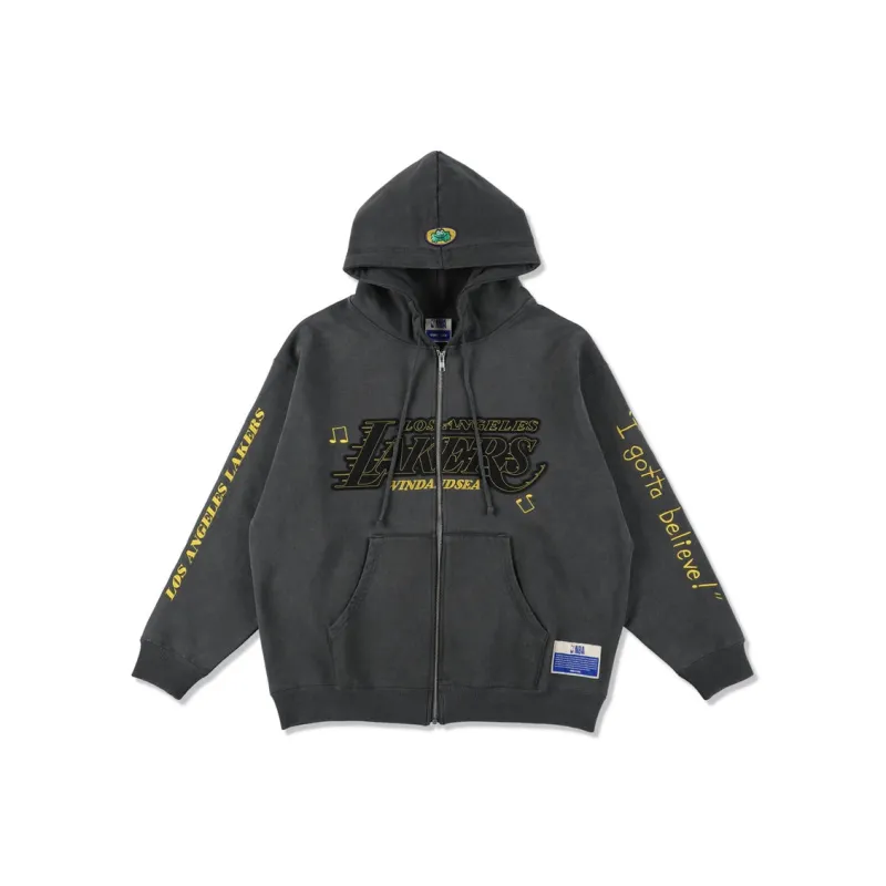 Nba X WIND AND SEA NBA X PARAPPA THE RAPPER Collaboration Sweatshirts Unisex Black-0
