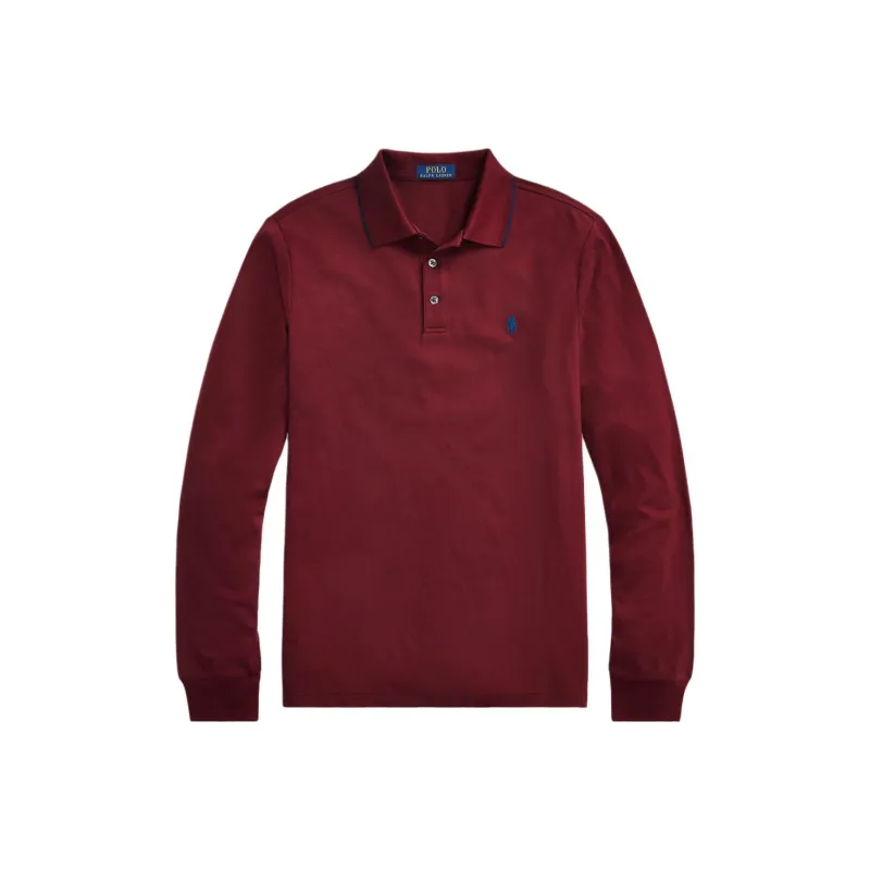 Polo Ralph Lauren SS24 Polo Shirt Men's Burgundy-0