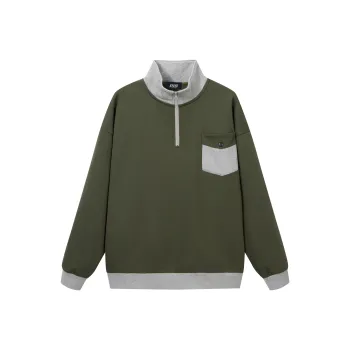 PJ's Vigor Sweatshirt Unisex Army Green * Heather Gray