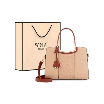 Vigno Synthetic Leather Handbag, One Shoulder, Crossbody Bag Women's Apricot