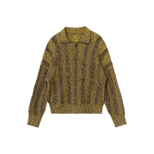 SIMPLE PROJECT Knitwear Unisex Yellow brown Melange