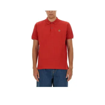 BALLY Logo Embroidered Straight Hem Polo Shirt