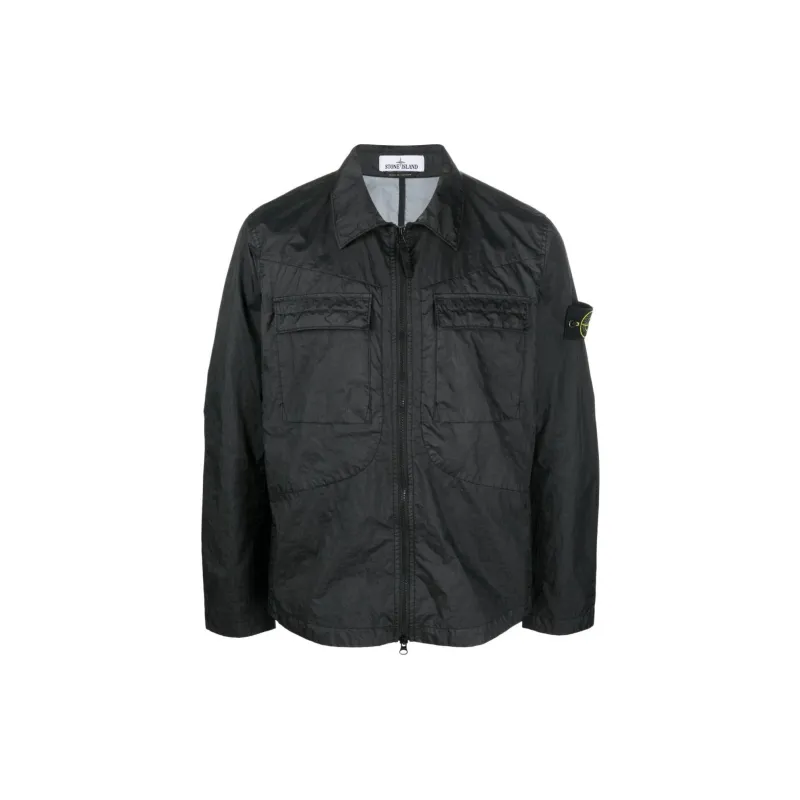 STONE ISLAND SS22 Jackets Coats Men's Black-0
