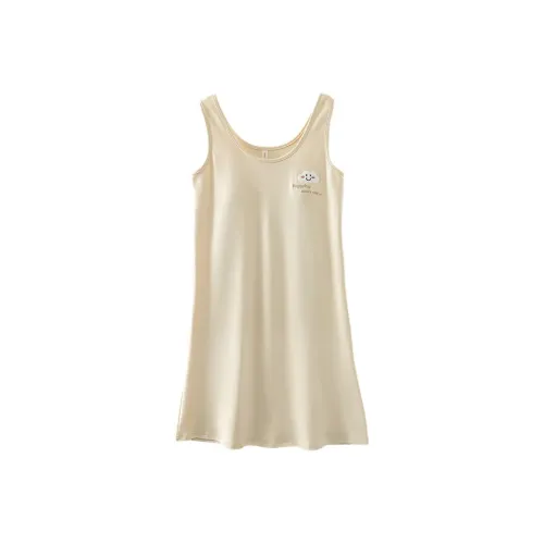 FENTENGCARE Nightgown Women's Apricot