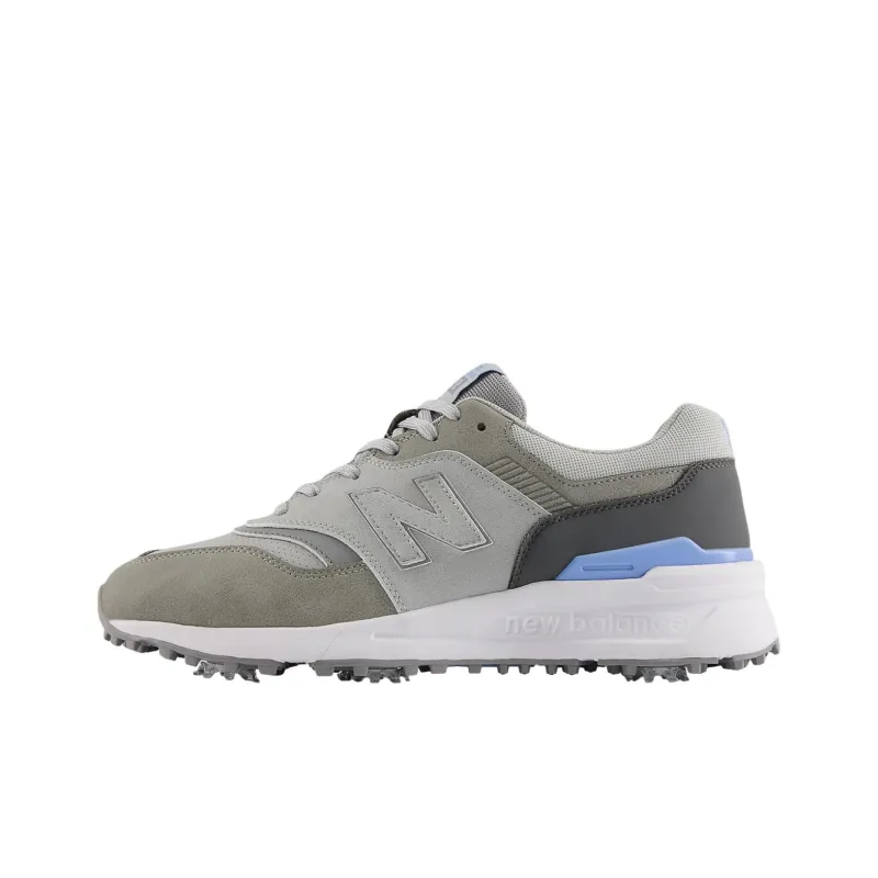 New Balance NB 997 Anti Slip Wear Resistant Low Top Golf Shoes Unisex Gray Blue-0