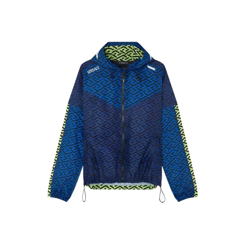 VERSACE La Greca SS22 Jackets Coats Men's Blue-0