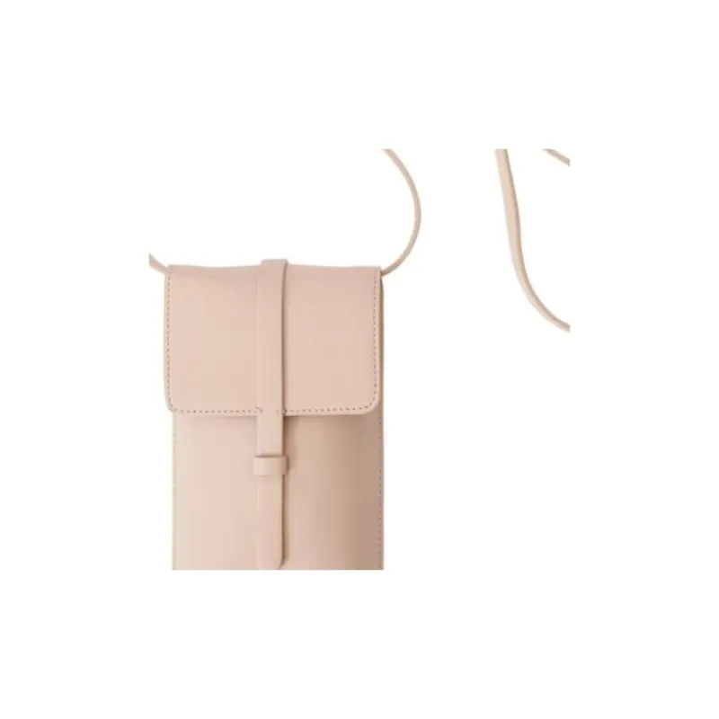 INES DE LA FRESSANGE Calfskin One Shoulder Crossbody Cell Phone Pouch Women's Pink-1