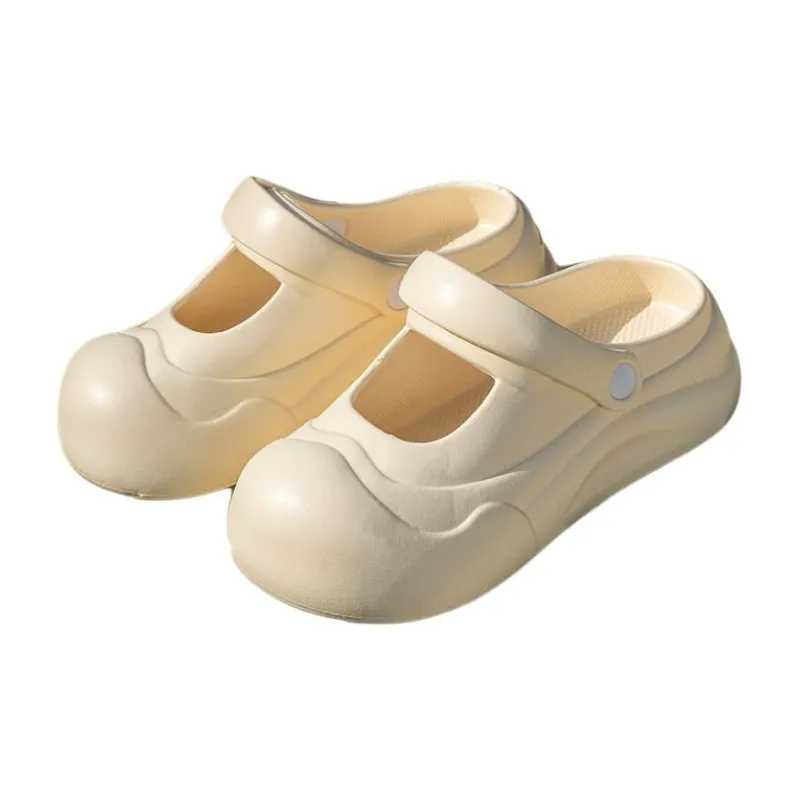 ALPLUME Slippers White, Black Apricot-7