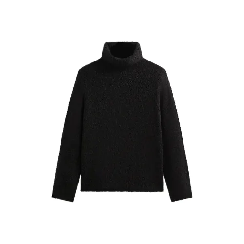 KITH & Kin Speckled Boucle Walker Turtleneck
