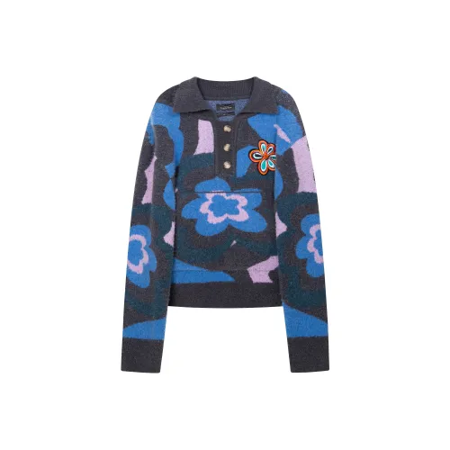 Scene In Scene Sweater Unisex Graffiti Blue